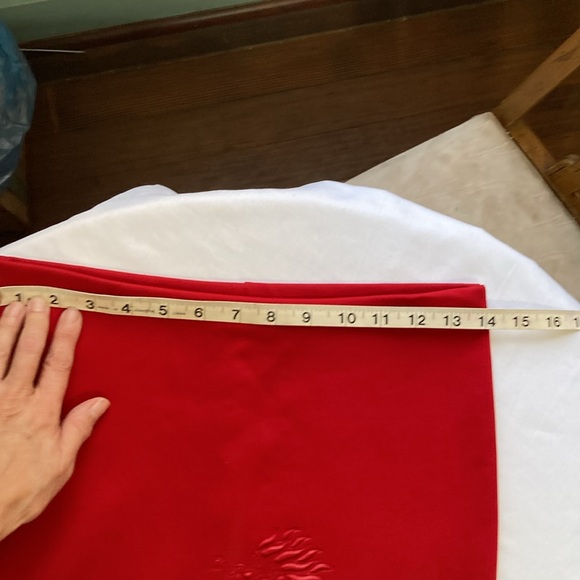 Vintage DRAGON  Embedded Red Skirt ~ Well Detailed Dragon Skirt pre~loved - Picture 9 of 11